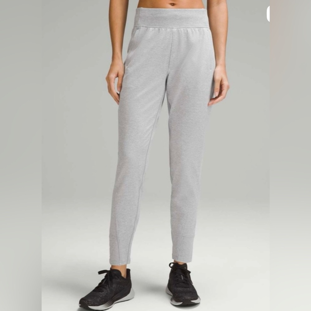 Lululemon Its Rulu Run Fleece High-Rise Jogger *Full Length Rhino Grey Size 14